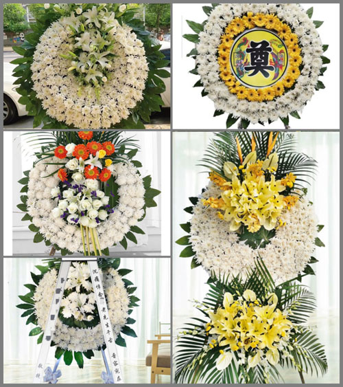 福建福州闽侯县洋里乡后坑村花圈速递